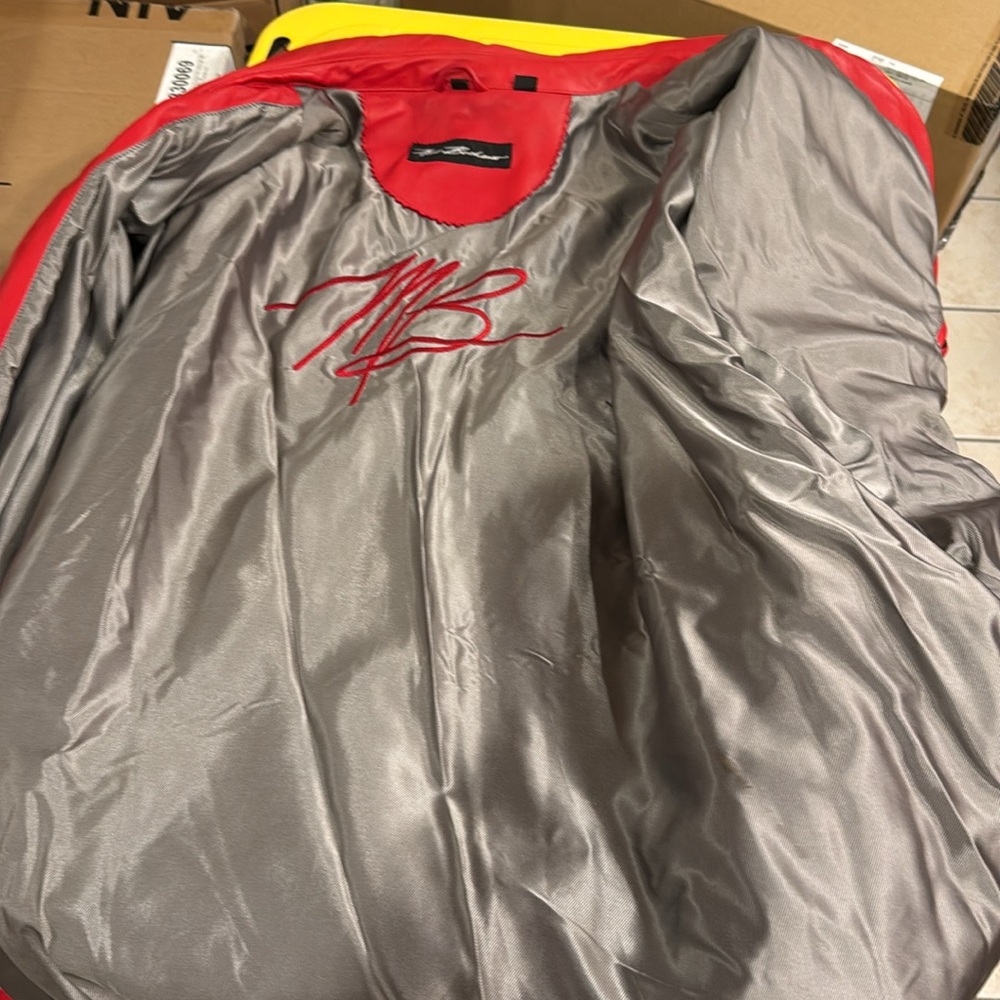 A originally Marc Buchanan red leather jacket